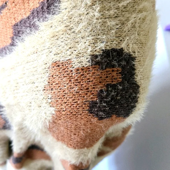 🏷️FN She's Been Spotted Cardigan Longline Pockets Animal Print XL - Picture 5 of 15